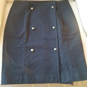 Talbots Black Pencil Skirt, Size 12